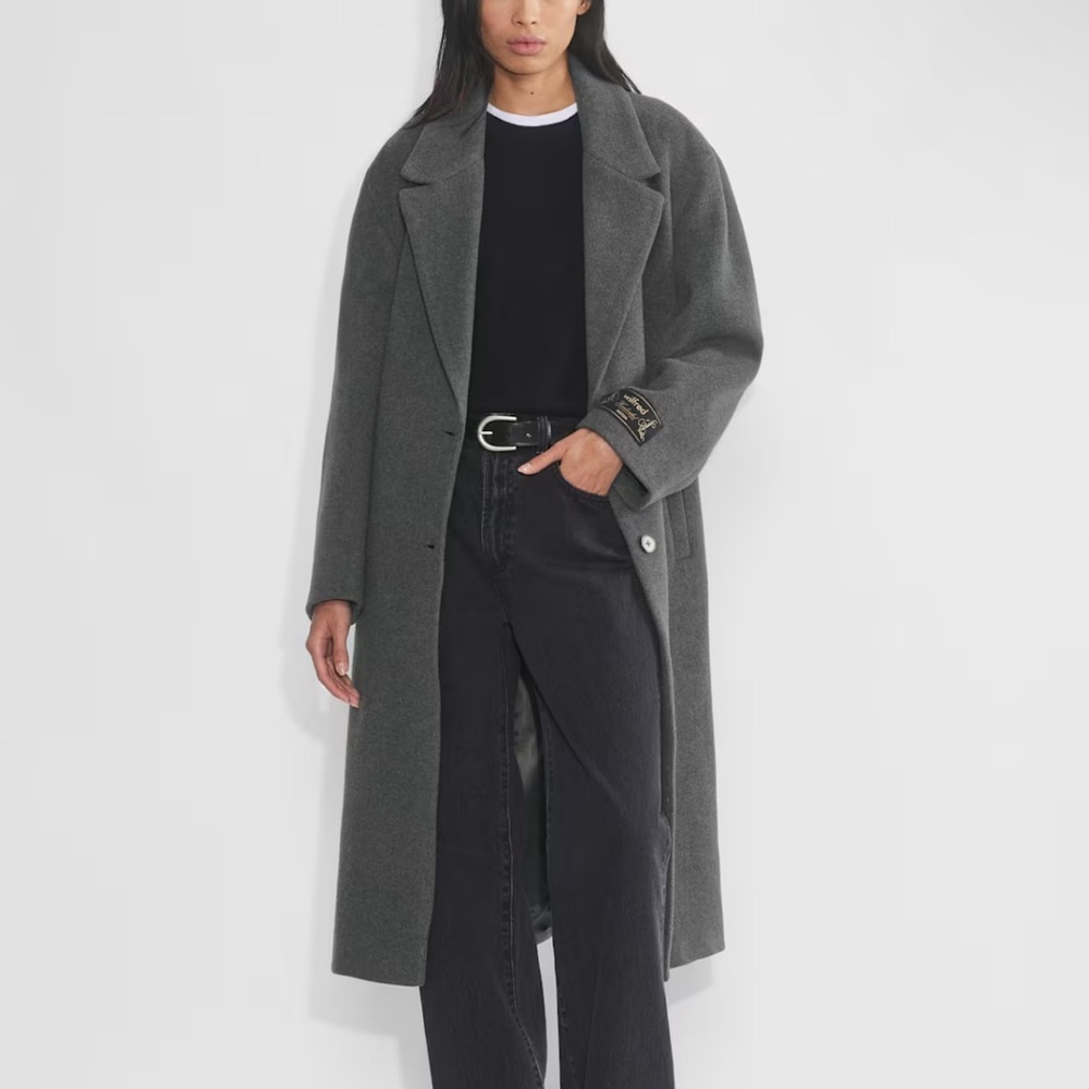 Aritzia Wilfred The Only Trenchcoat | Heather Grey | Size XXS